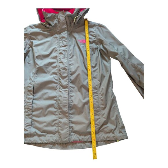 The North Face Women's Resolve Rain Jacket/Parka, Green & Pink - Picture 5 of 14